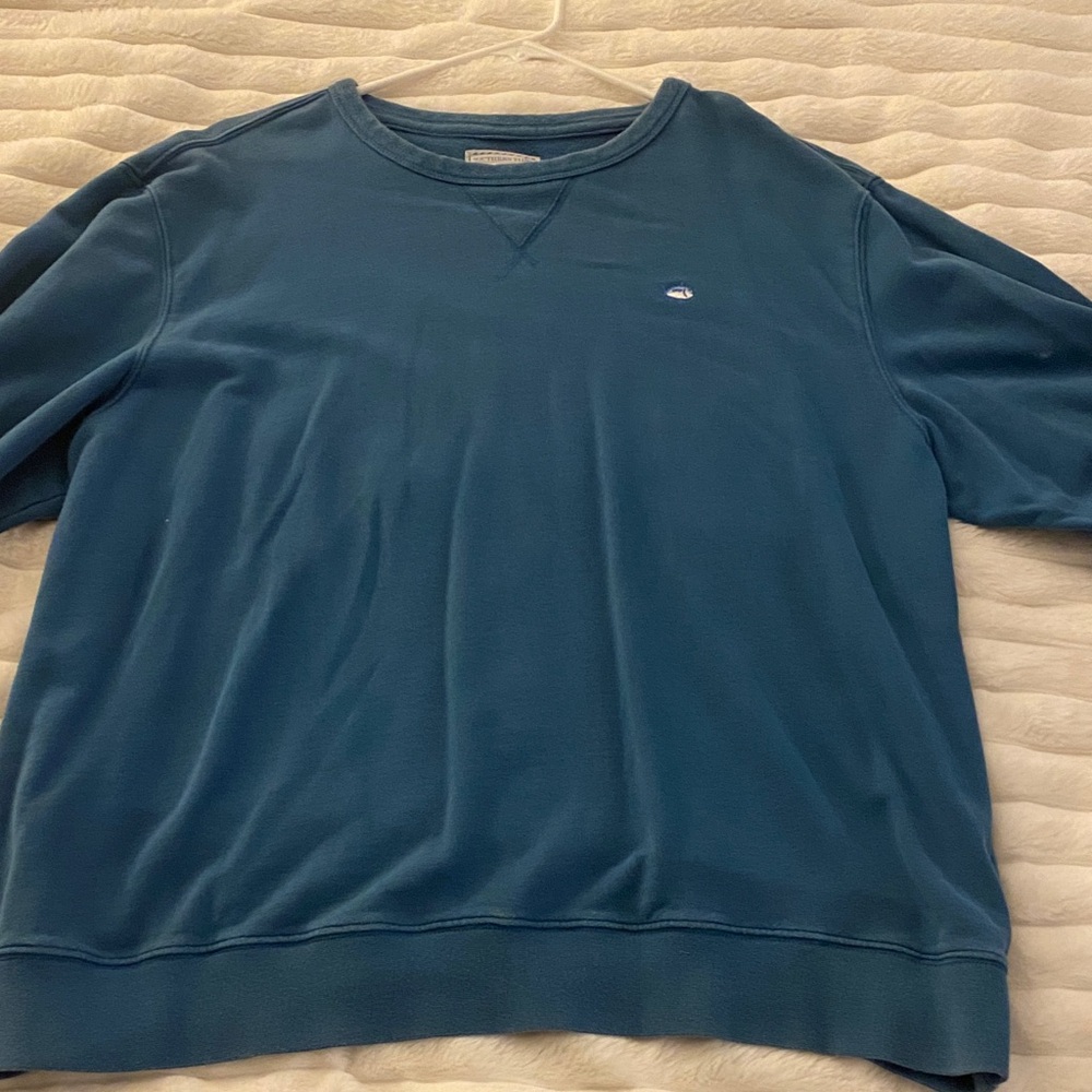 Southern Tide Men's Teal Crewneck Sweater